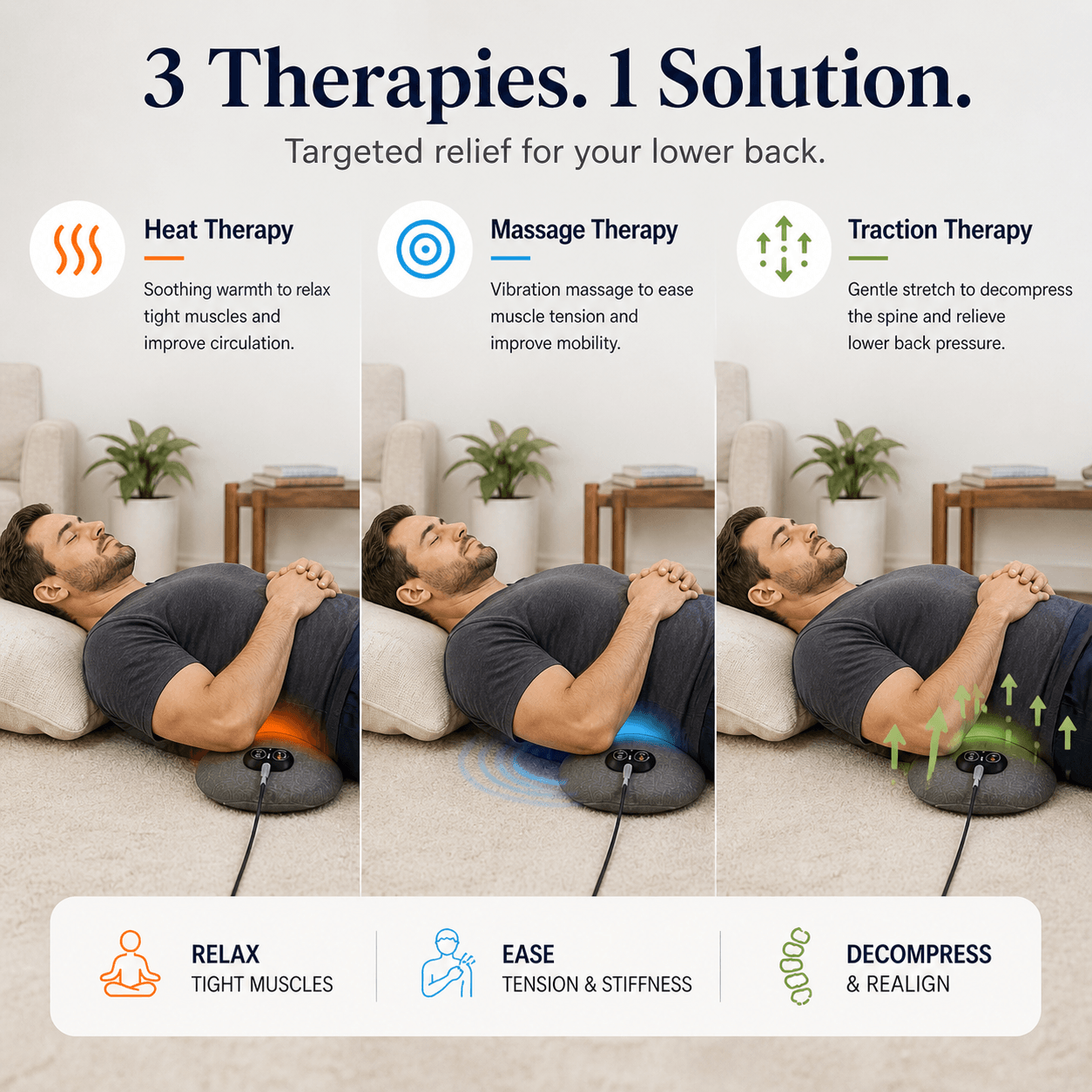 CloudRest™ BackRelief Premium Massager