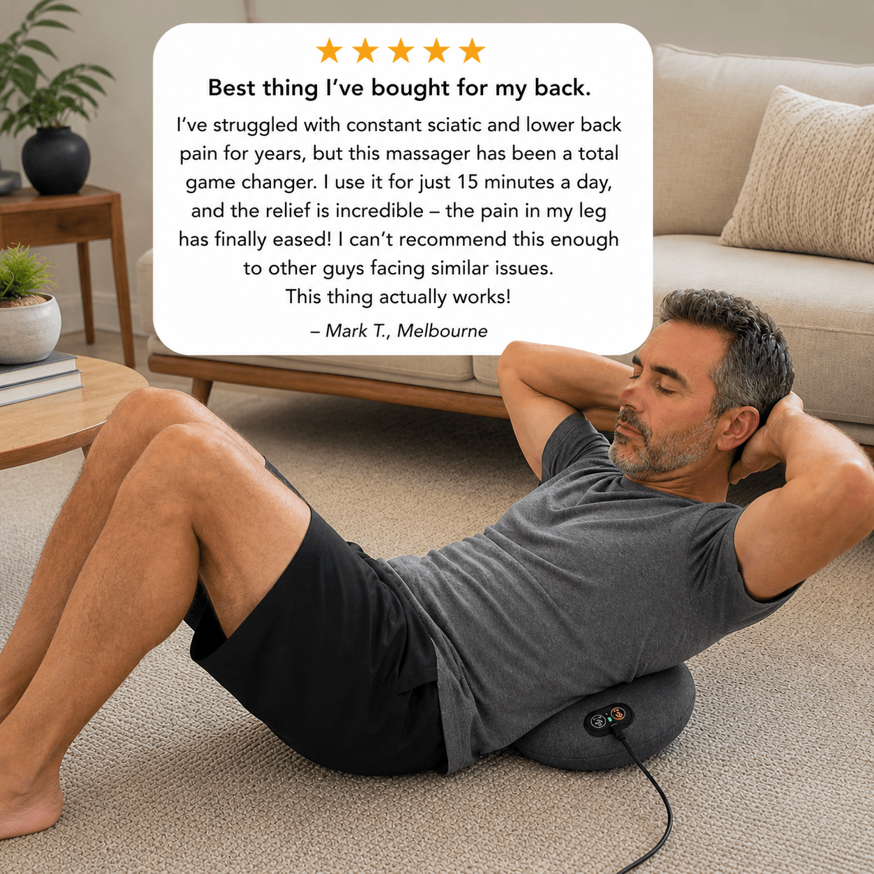 CloudRest™ BackRelief Premium Massager