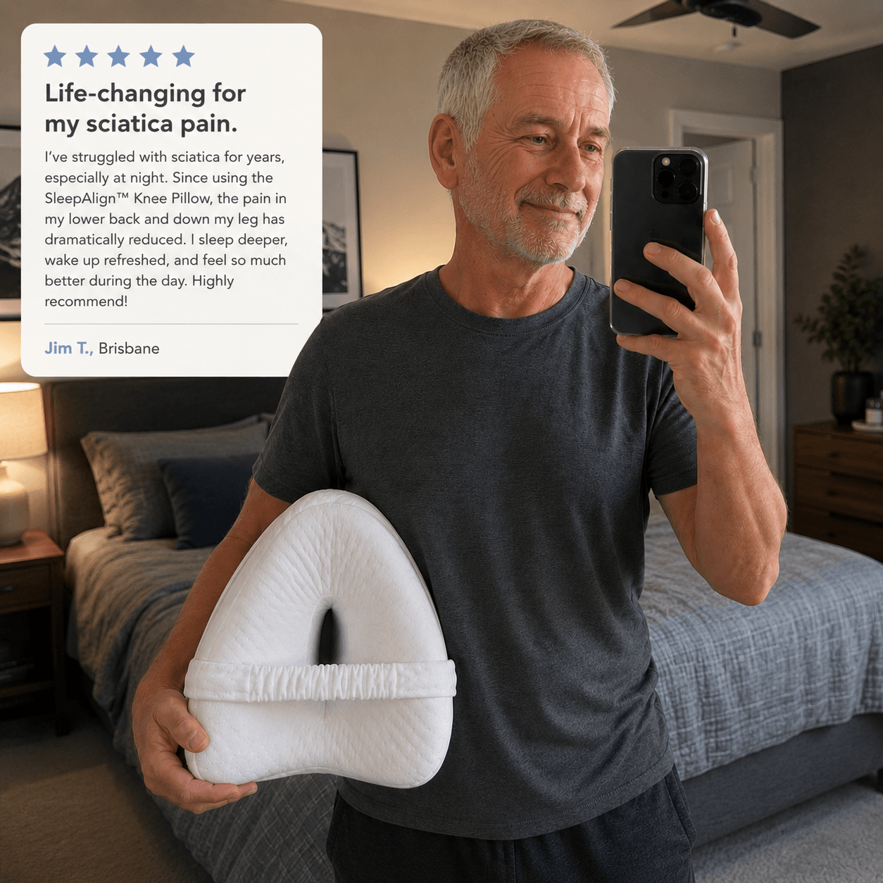 CloudRest SleepAlign™ Knee Pillow